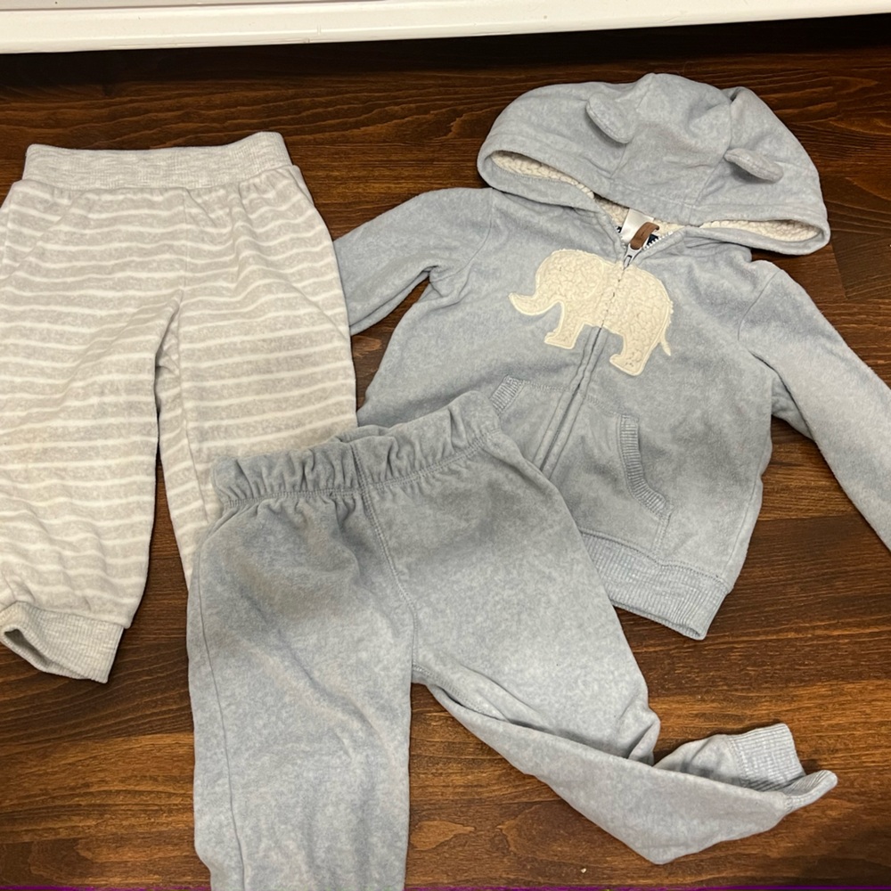 Carters Gender Neutral Fleece Outfit